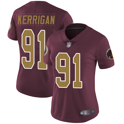 Washington Redskins Limited Burgundy Red Women Ryan Kerrigan Alternate Jersey NFL Football #91 80th